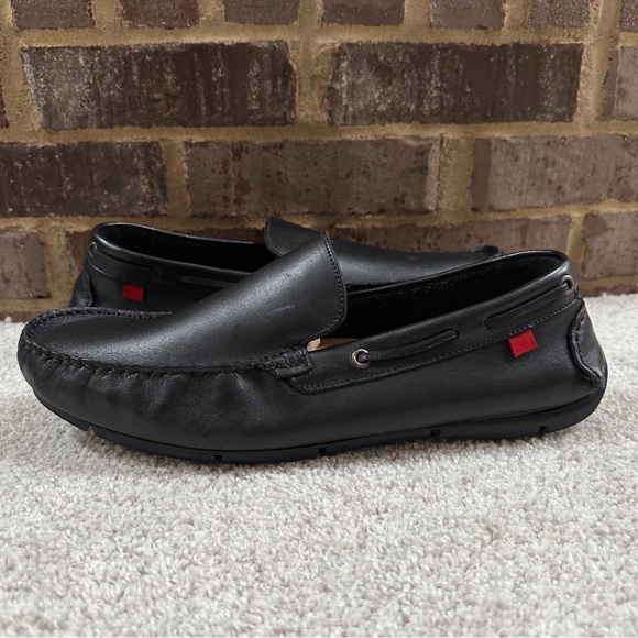 Marc Joseph Black Leather Driver Loafers - Picture 2 of 13